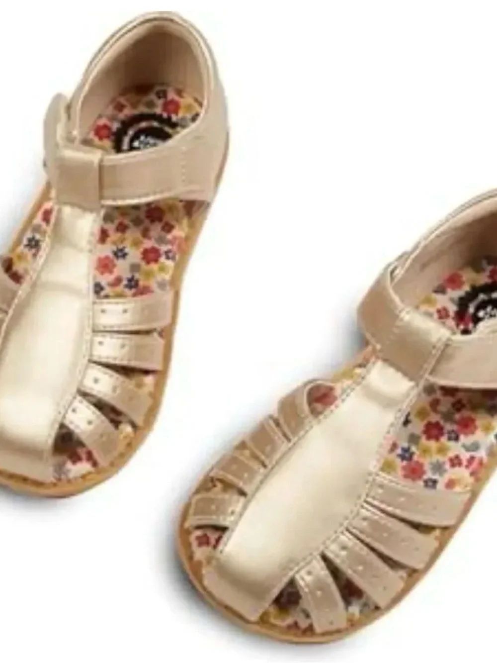 Livie and Luca Paz Metallic Champagne Gold Sandals Sz 13